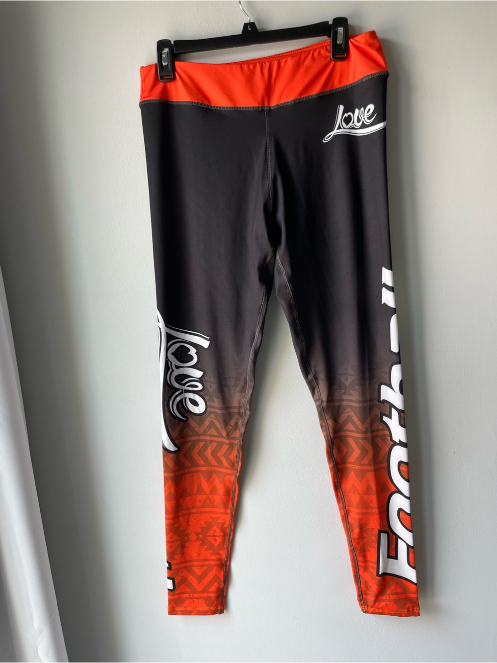 Black and Orange Athletic Leggings
